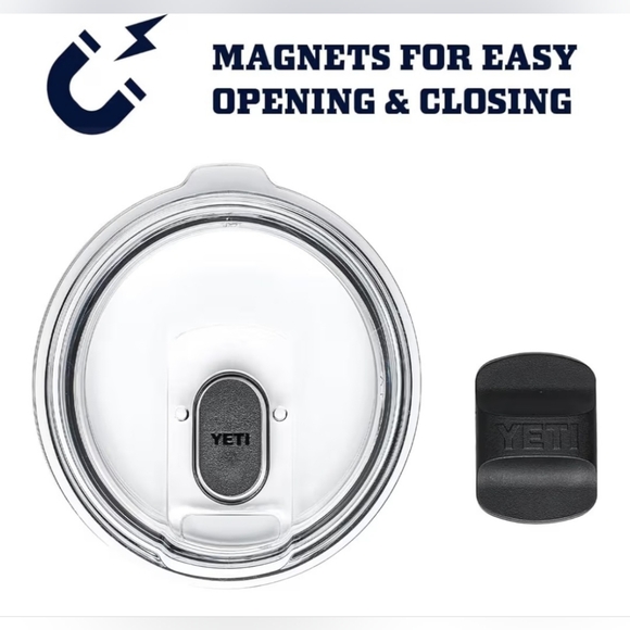 YETI Rambler 30oz Stainless Steel Vacuum Insulated Tumbler w/MagSlider Lid White - Picture 6 of 8